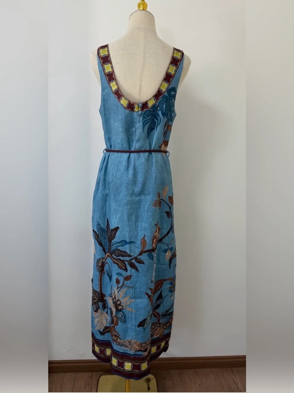 ALEMAIS Georgie printed linen midi dress - Picture 5 of 7